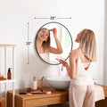 Large Round Vanity Mirror