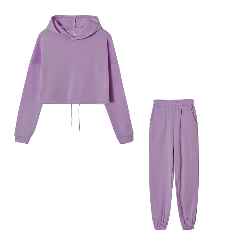 Hooded Sports Two-Piece Set