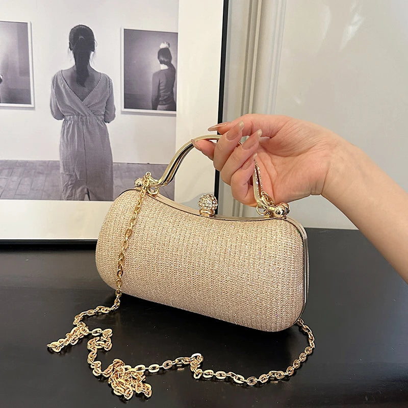 Buttoned Evening Clutch