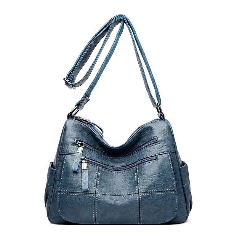 Leather Crossbody Tote