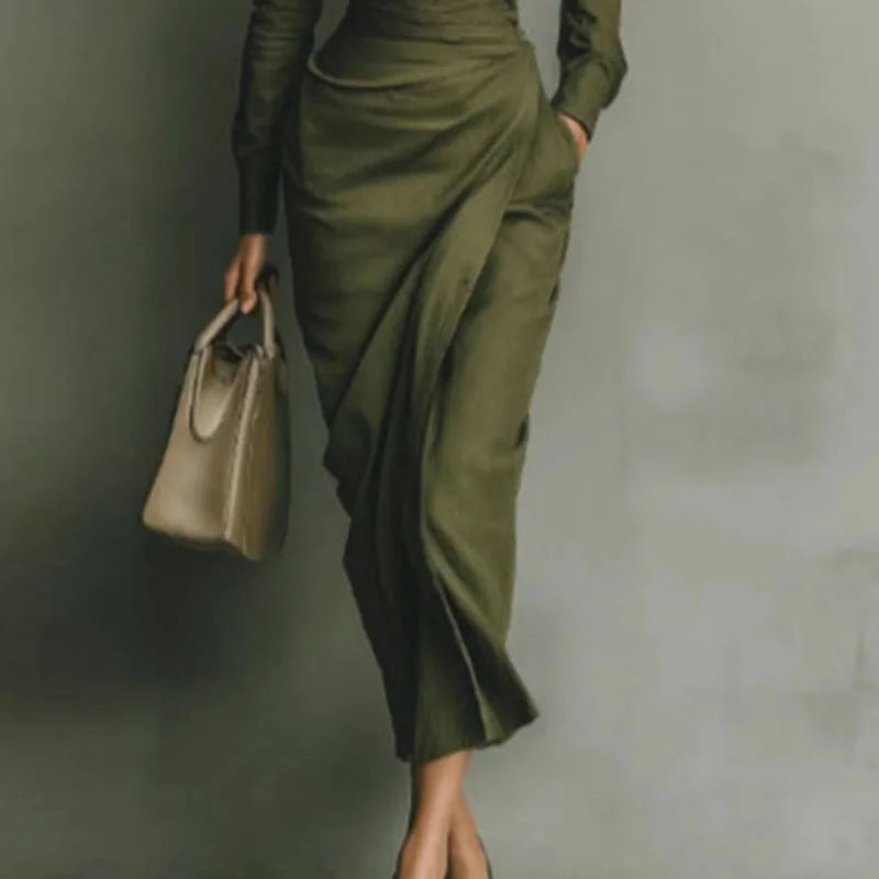 Polo Collar Bodycon Dress