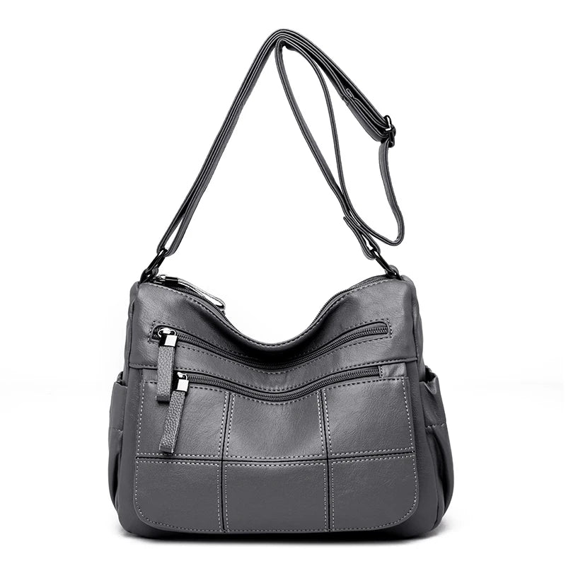 Leather Crossbody Tote