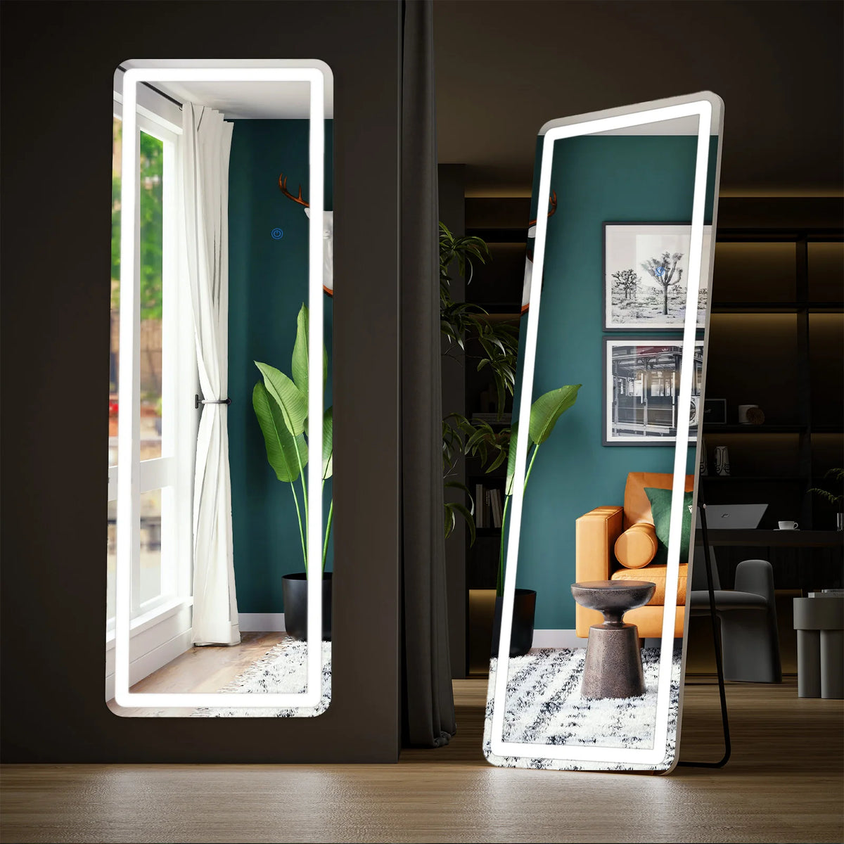 JHK 64x21 Inch Led Full Length Mirror
