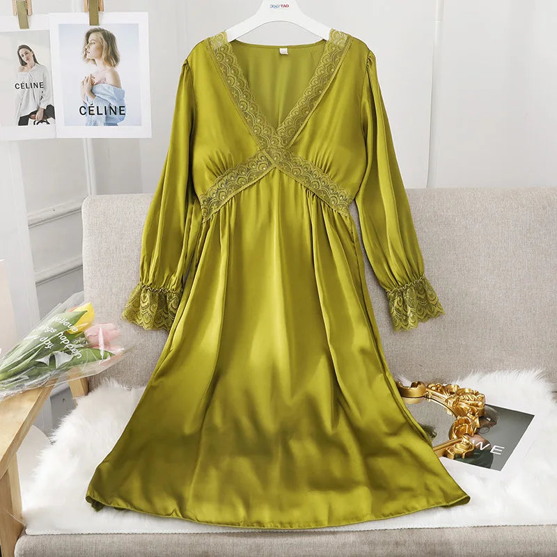 Vintage Satin and Lace Nightdress