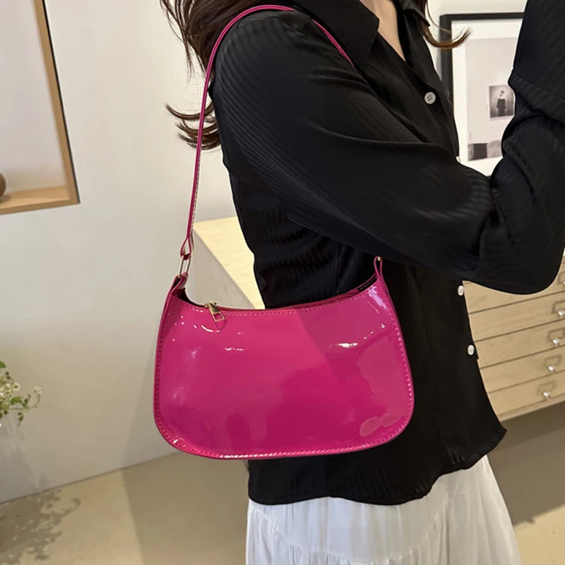 Retro Leather Underarm Bag