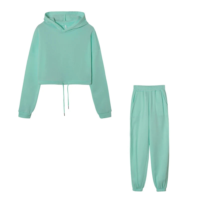 Hooded Sports Two-Piece Set