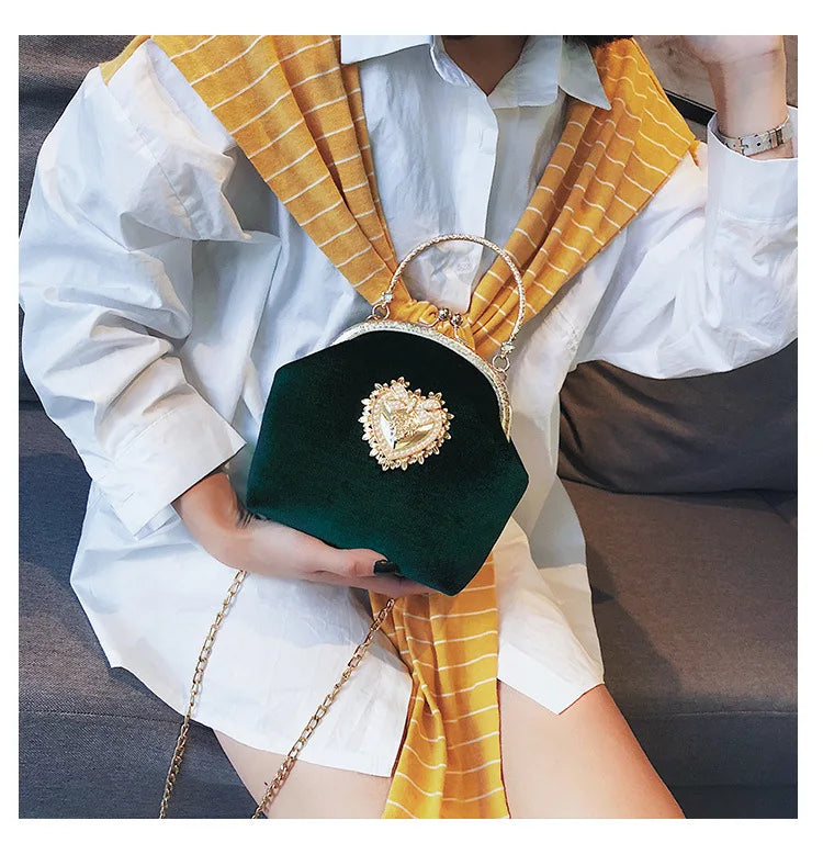 The Shiny Heart Luxury  Bag