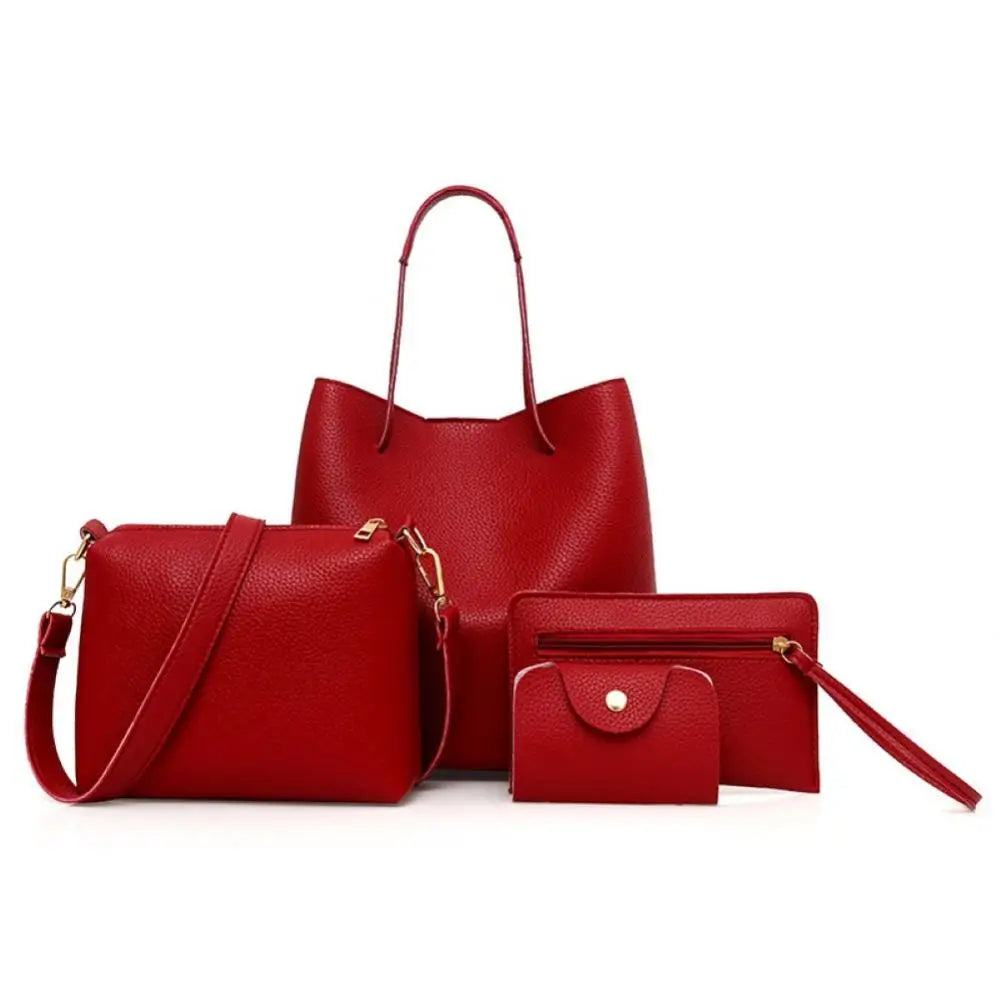The 4 Piece Dream Faux Leather Handbag Set