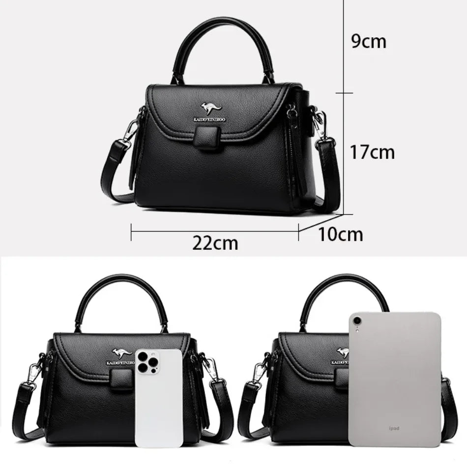 Soft Leather Shoulder Tote