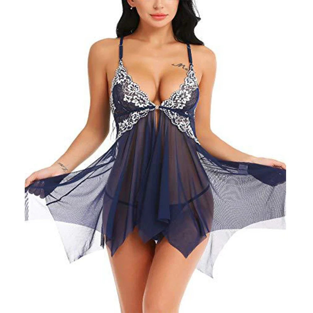 Mesh Babydoll Nightdress