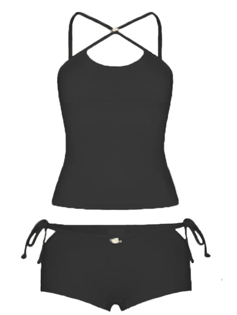 Cute Cami Crop Top  Set