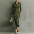 Polo Collar Bodycon Dress