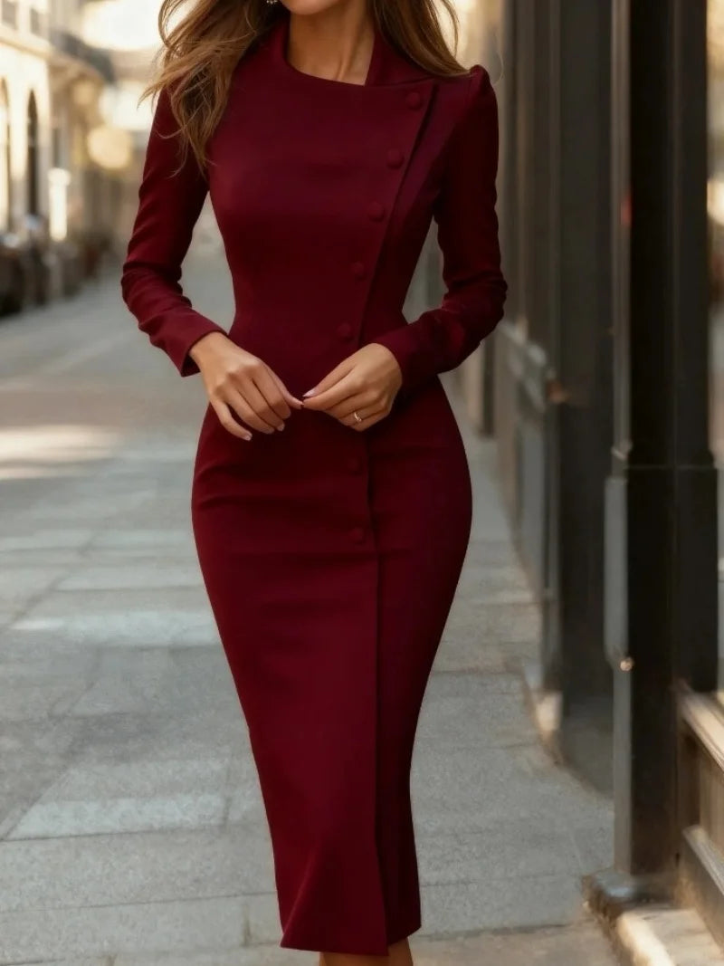 Button-Down Midi Dress