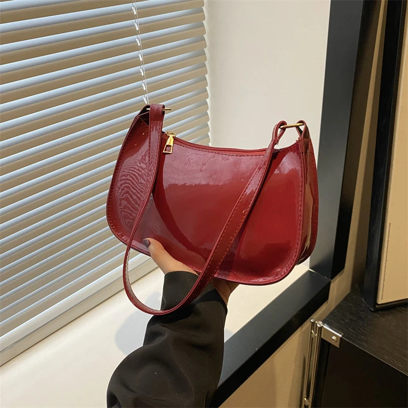 Retro Leather Underarm Bag