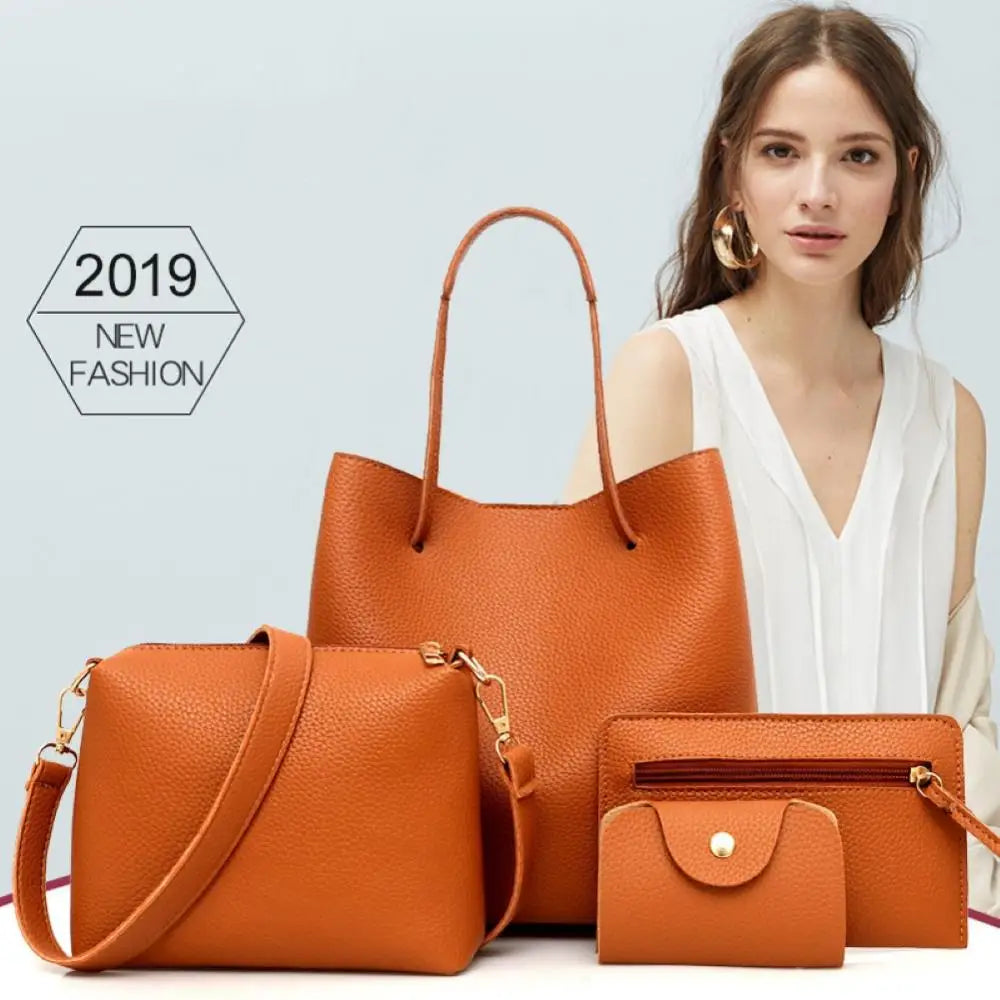 The 4 Piece Dream Faux Leather Handbag Set