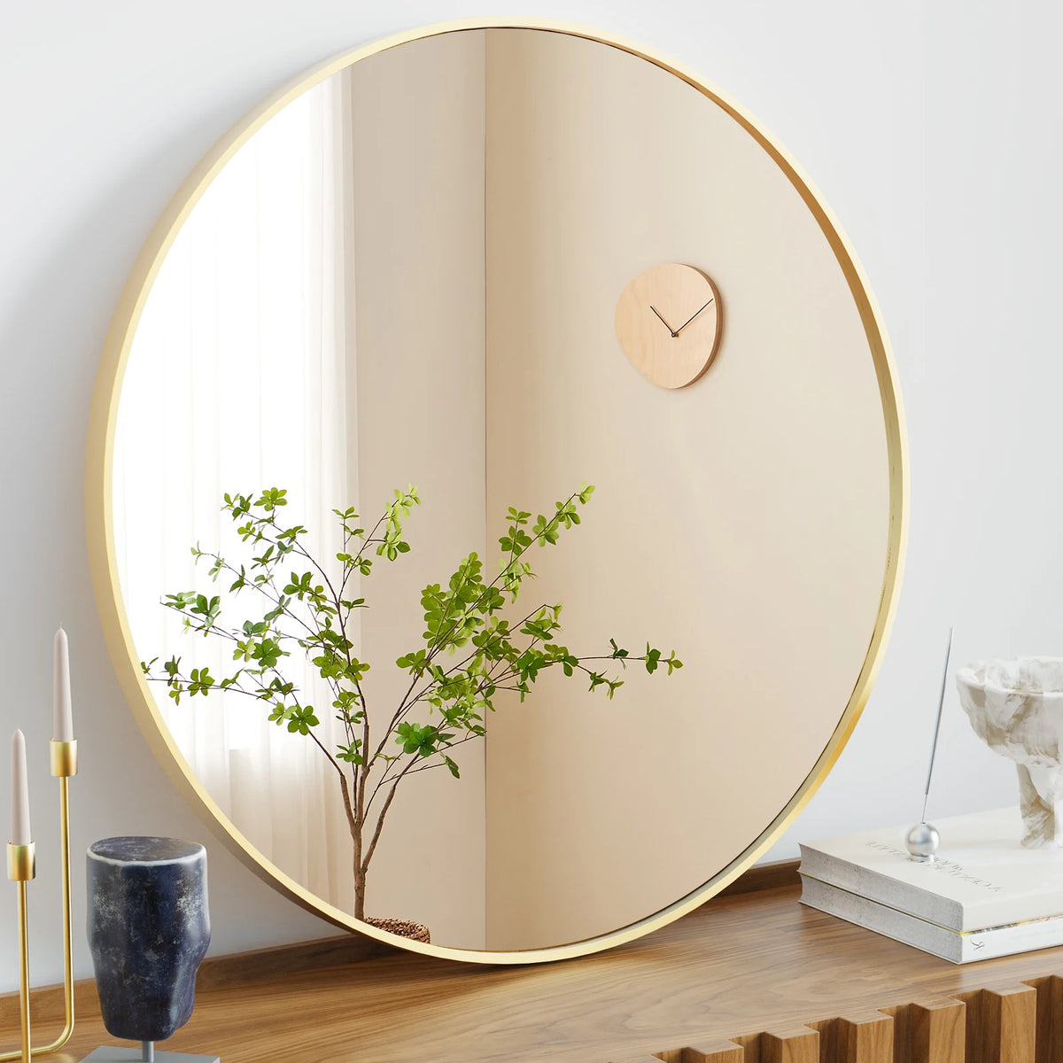 Large Round Vanity Mirror