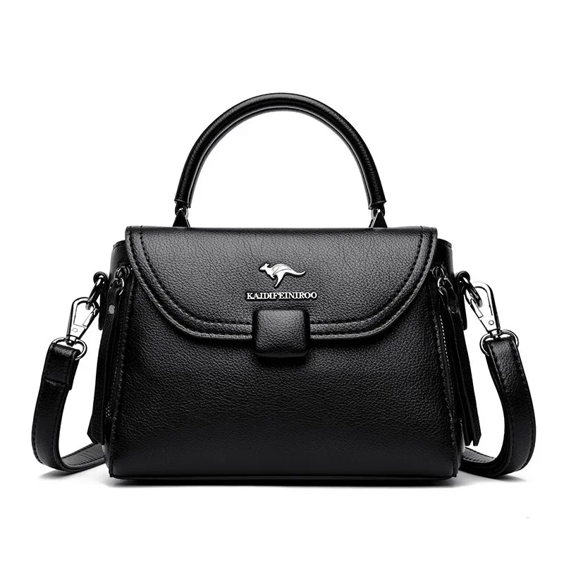 Soft Leather Shoulder Tote