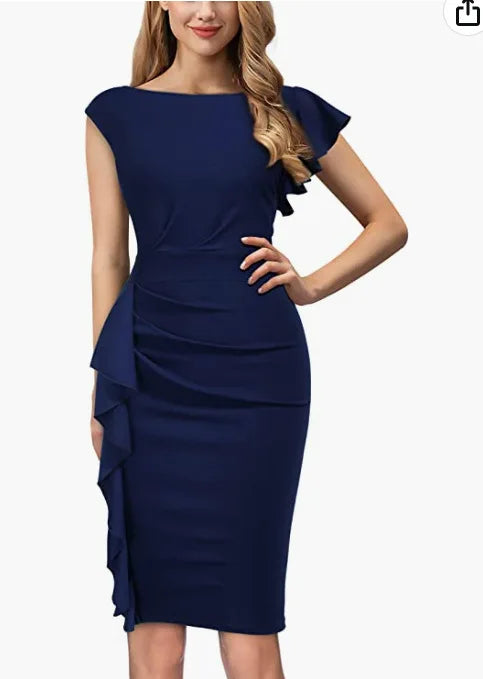 Ruffle Bodycon Dress