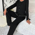 Ruffle Trim Pajama Set