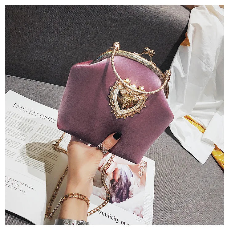 The Shiny Heart Luxury  Bag
