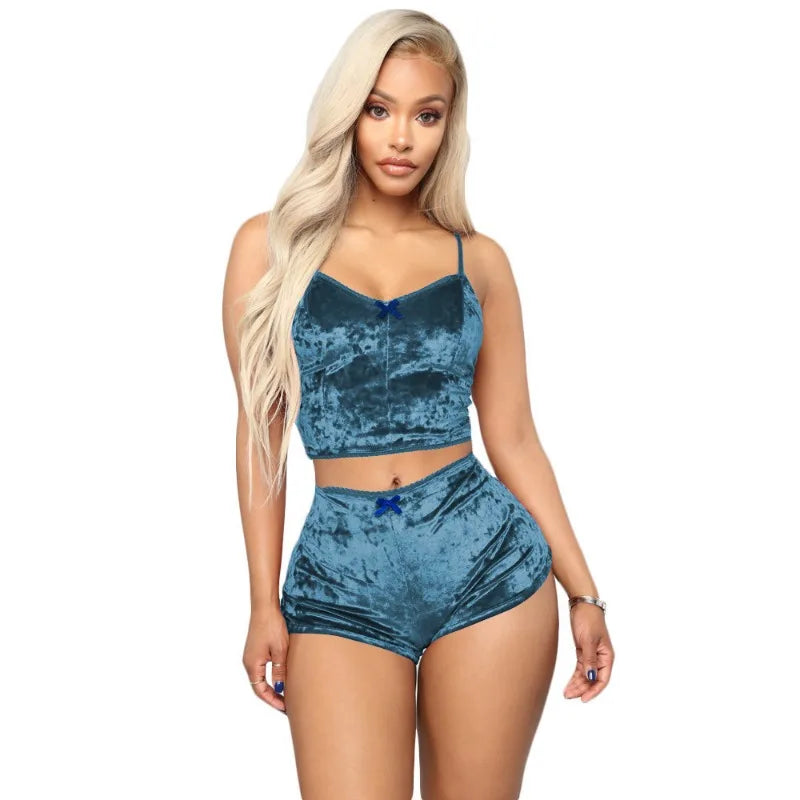 The Velvet Pajama Set
