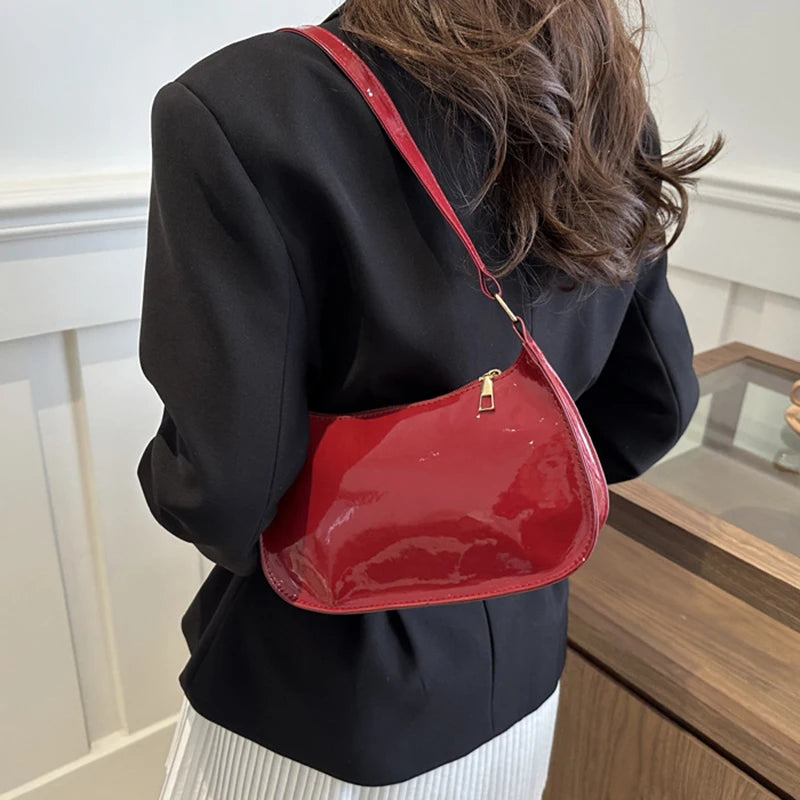 Retro Leather Underarm Bag