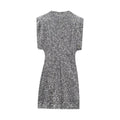 Sequined Shoulder Pad Mini Dress