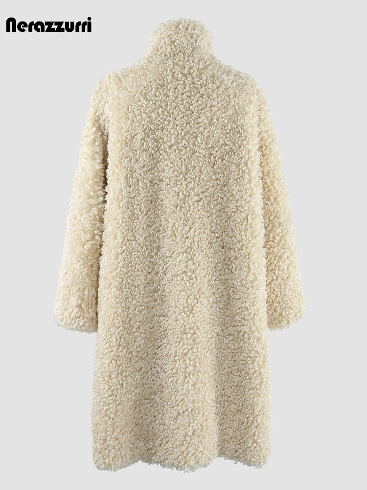 Oversized Fuzzy Faux Fur Coat