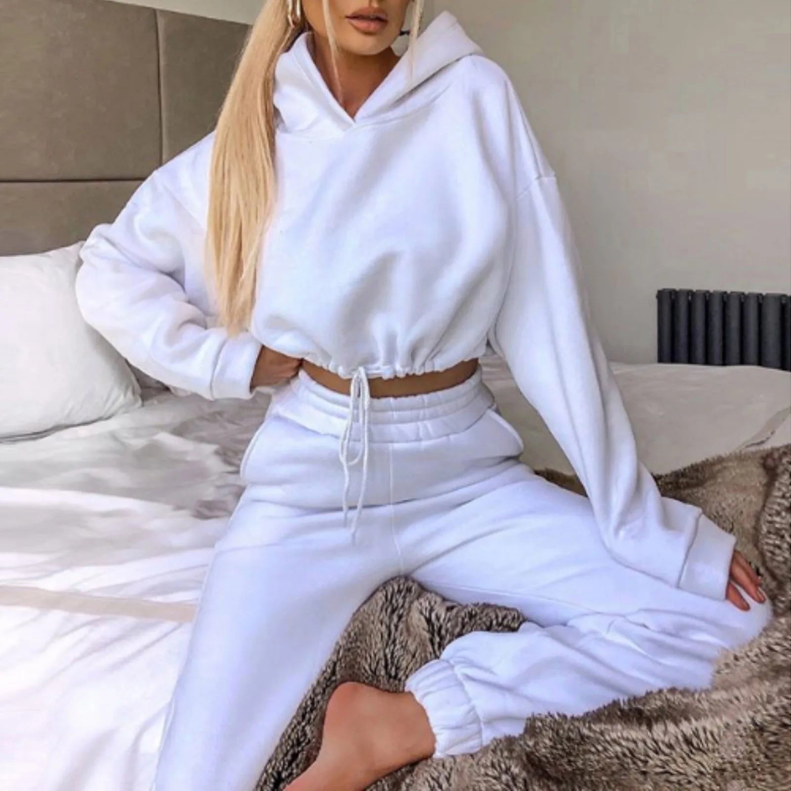 Hooded Sports Two-Piece Set