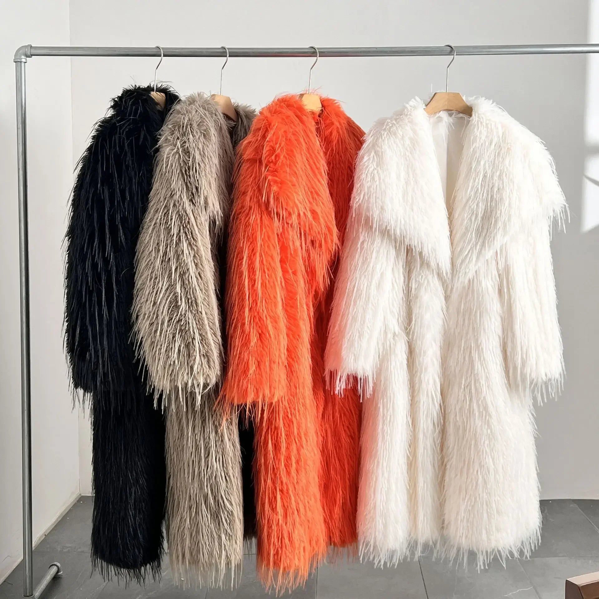 Tassel Faux Fur Coat