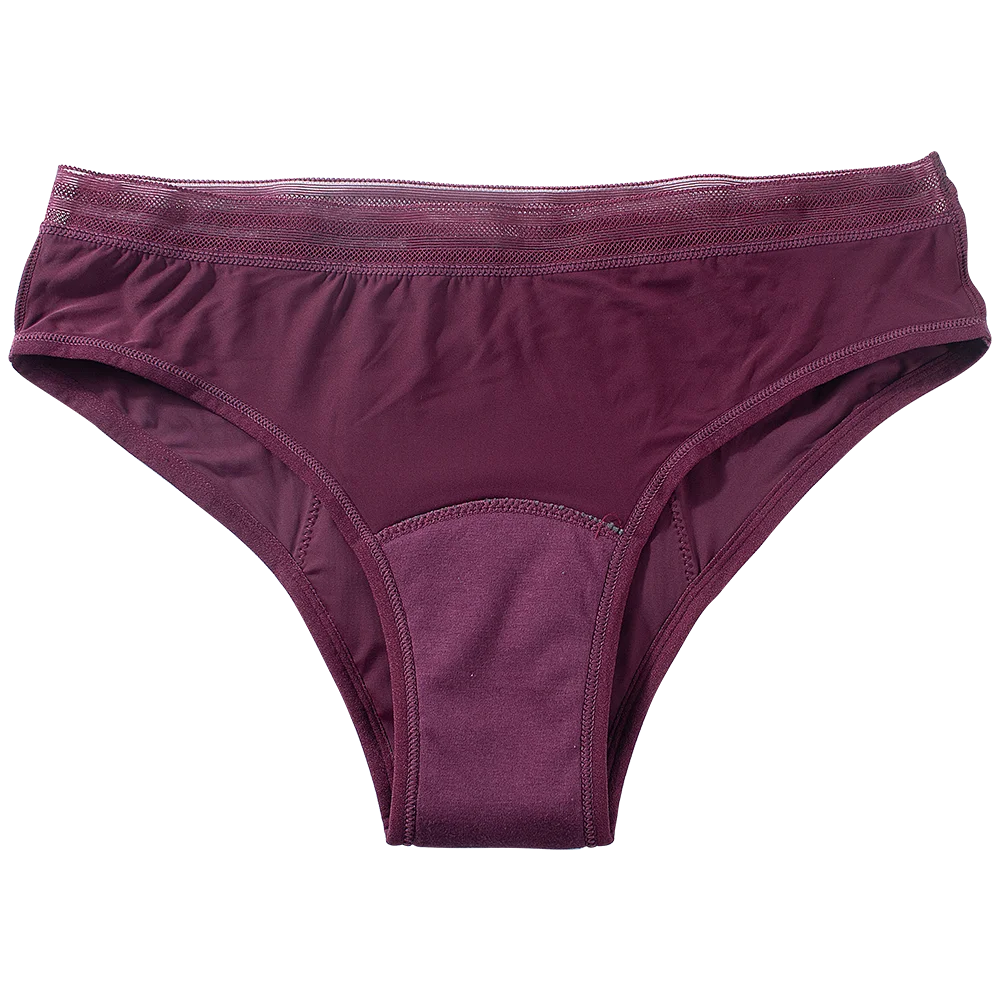 Seamless Cotton Menstrual Panties 4-Layer Leakproof Fast Absorption Women Period Panties Mid-Rise Incontinence Undies