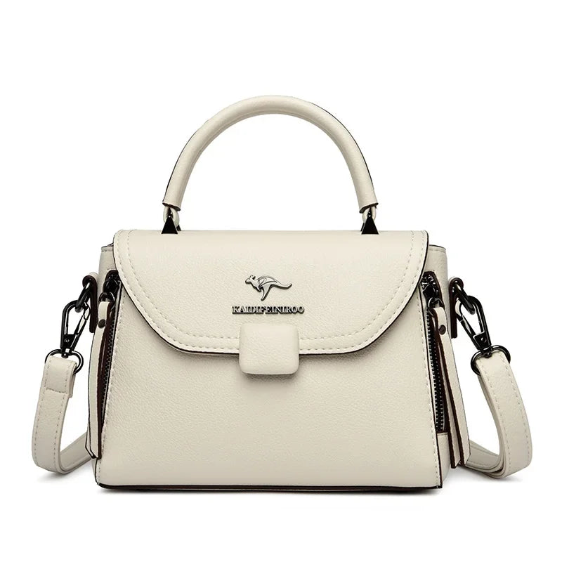 Soft Leather Shoulder Tote