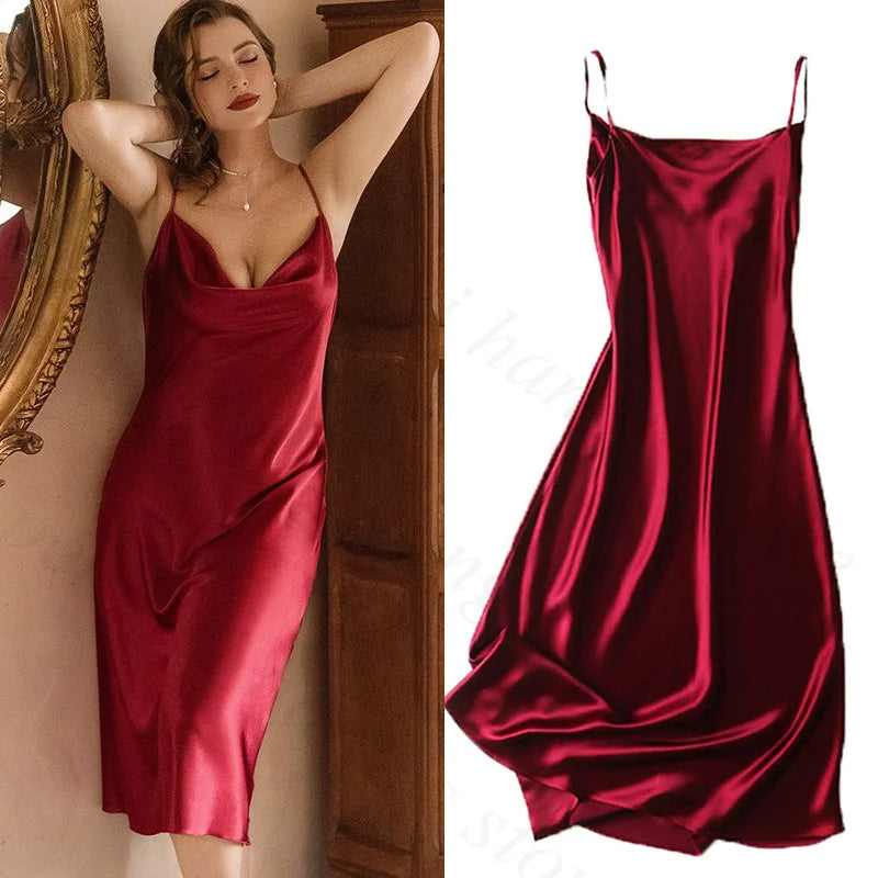 Satin Nightgown - Plus Size