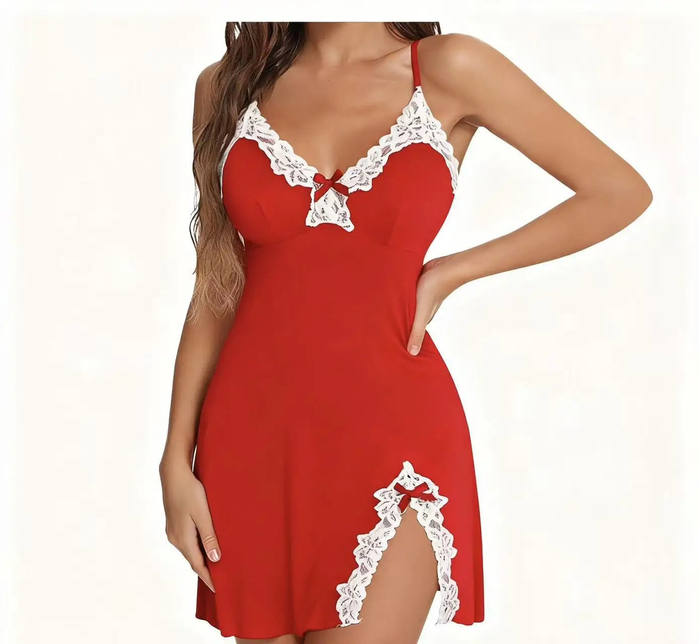 Silk Satin V-Neck Nightgown