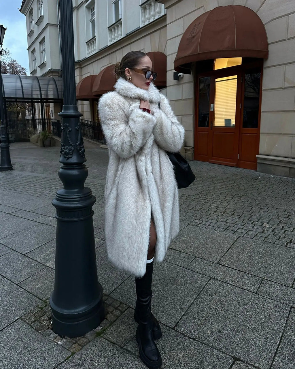 Elegant Faux Fur Jacket