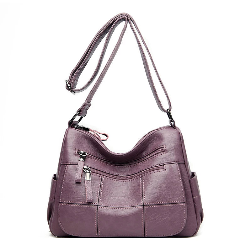 Leather Crossbody Tote