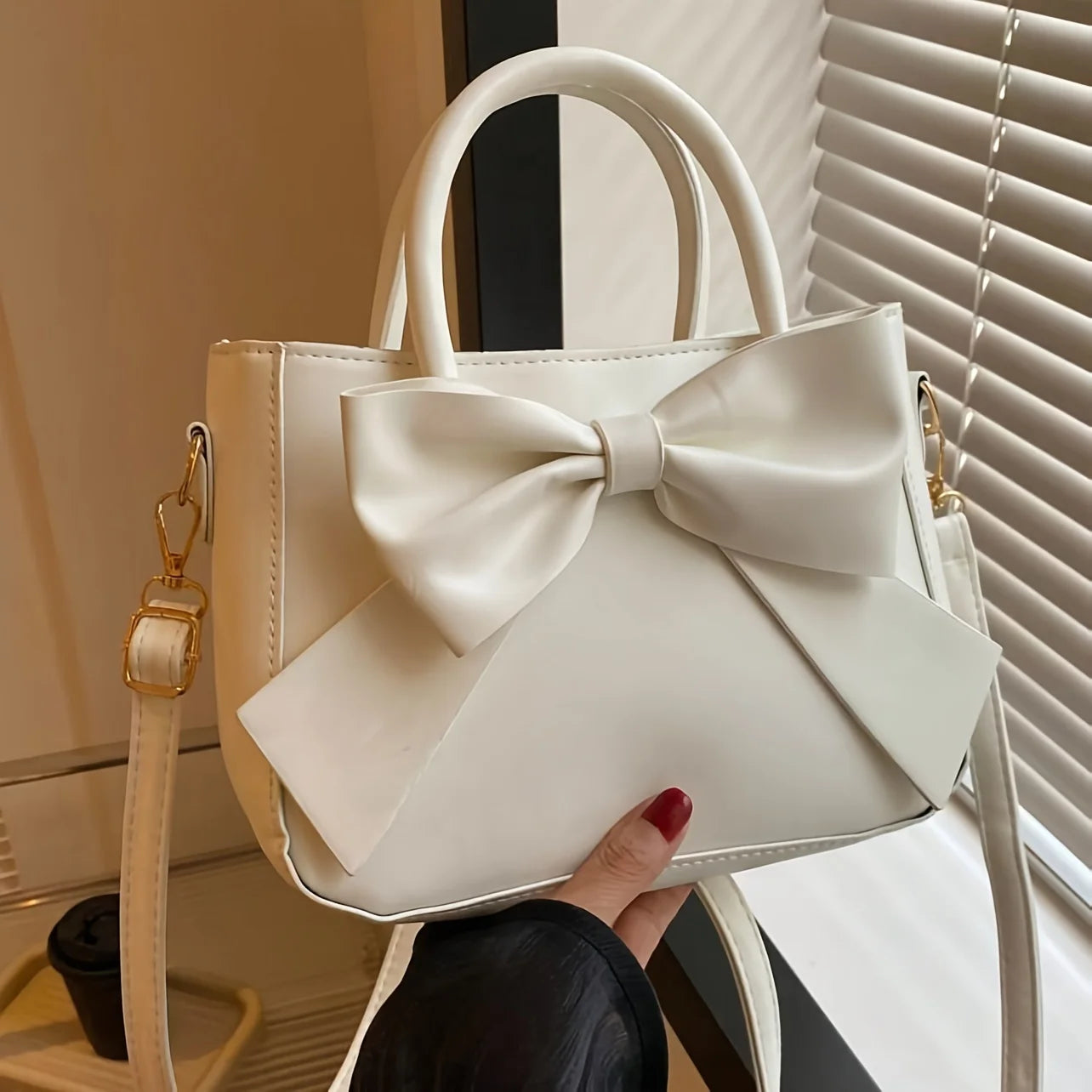 Black Bow Crossbody Bag