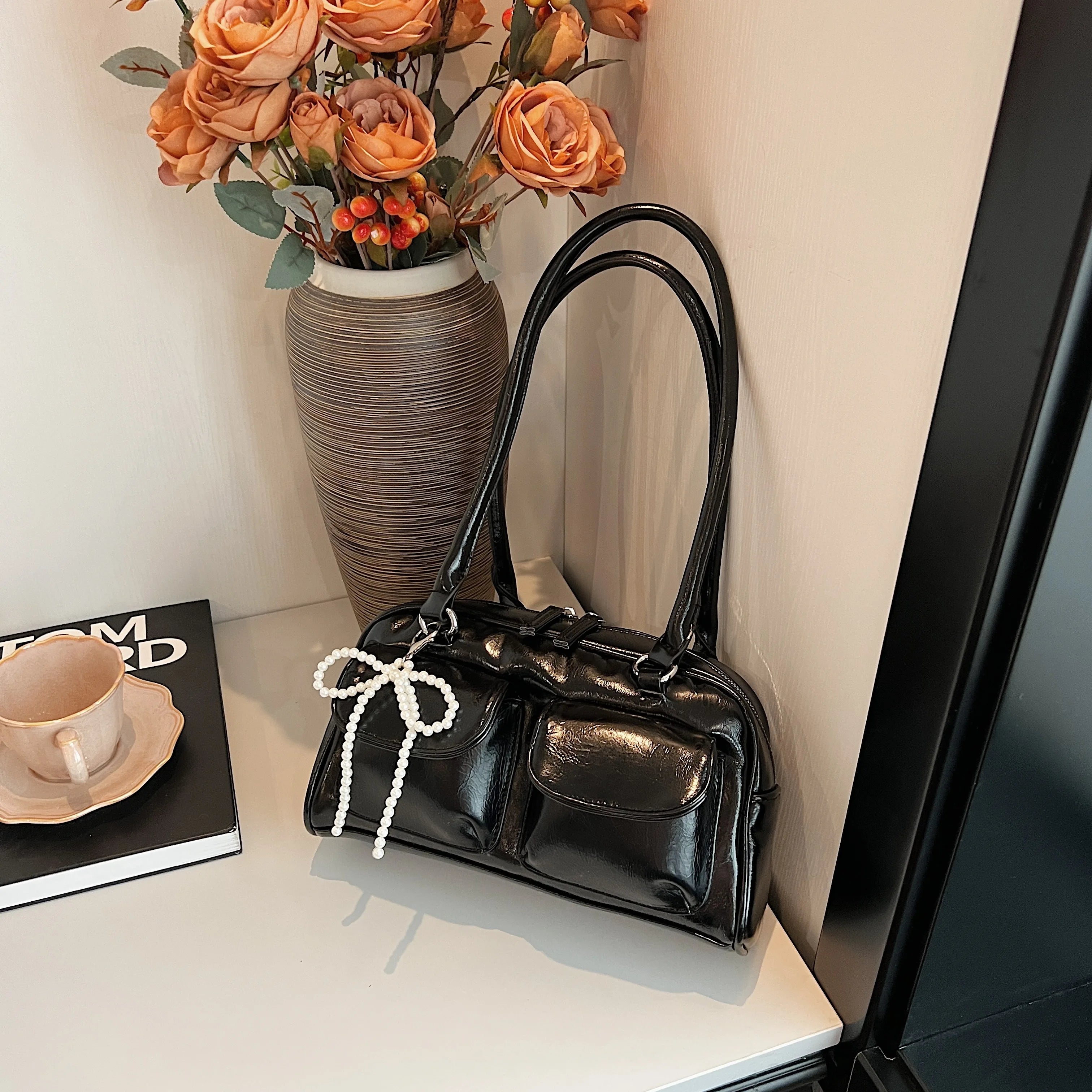 Bow Pillow Shoulder Bag