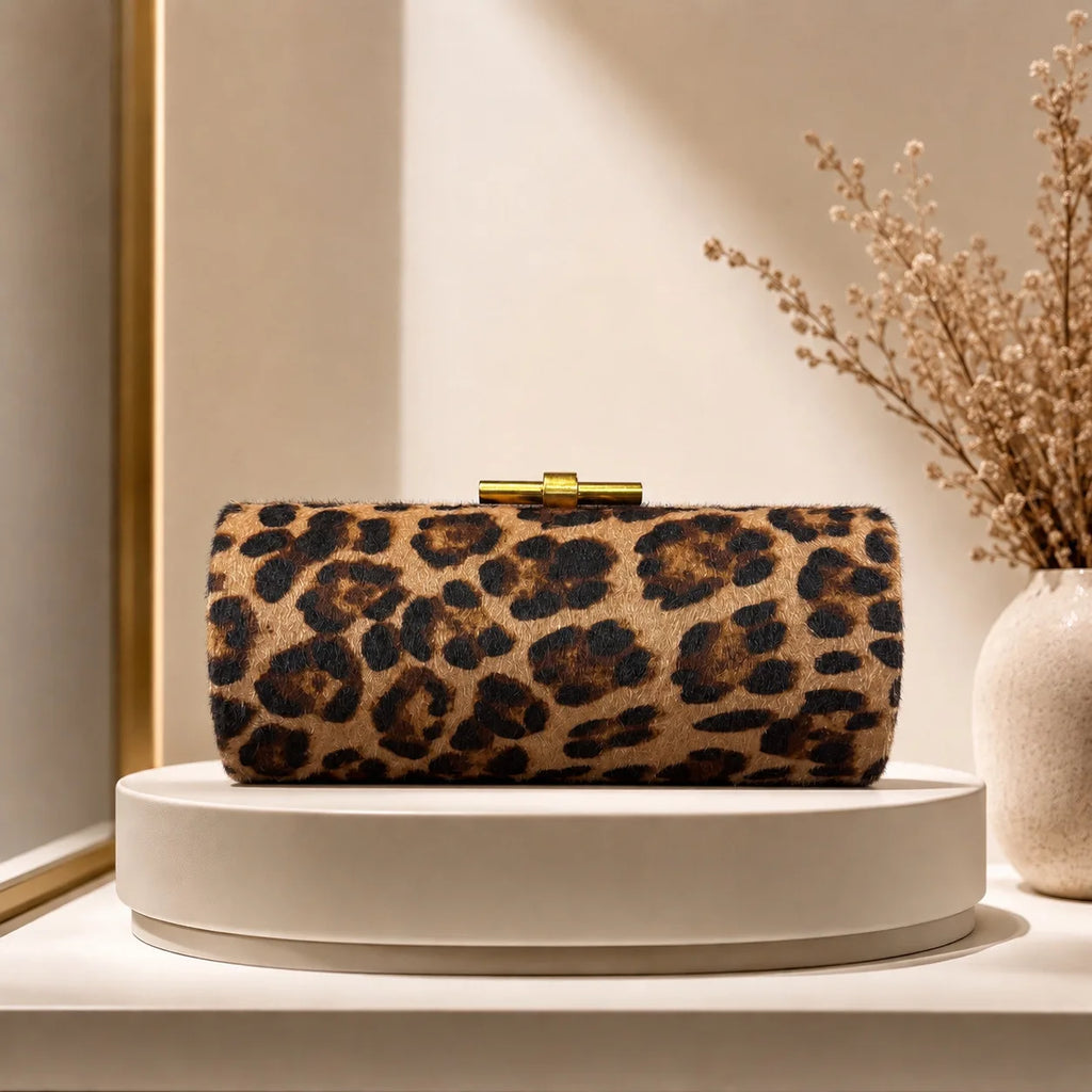 The Velvet Leather Clutch Crossbody