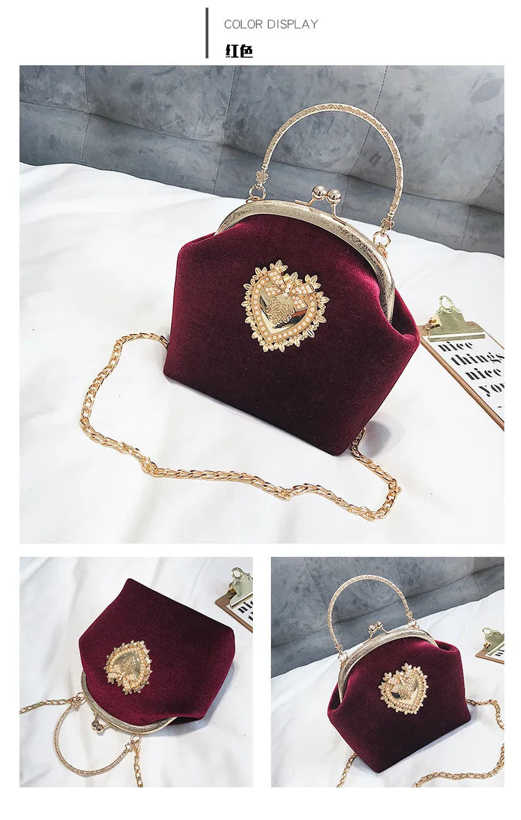The Shiny Heart Luxury  Bag
