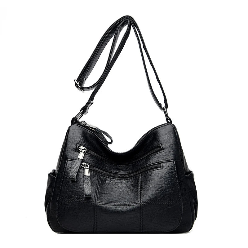 Leather Crossbody Tote