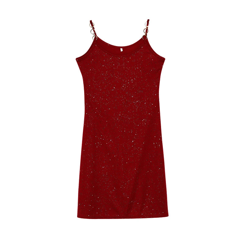 Diamond Sling V-Neck Dress