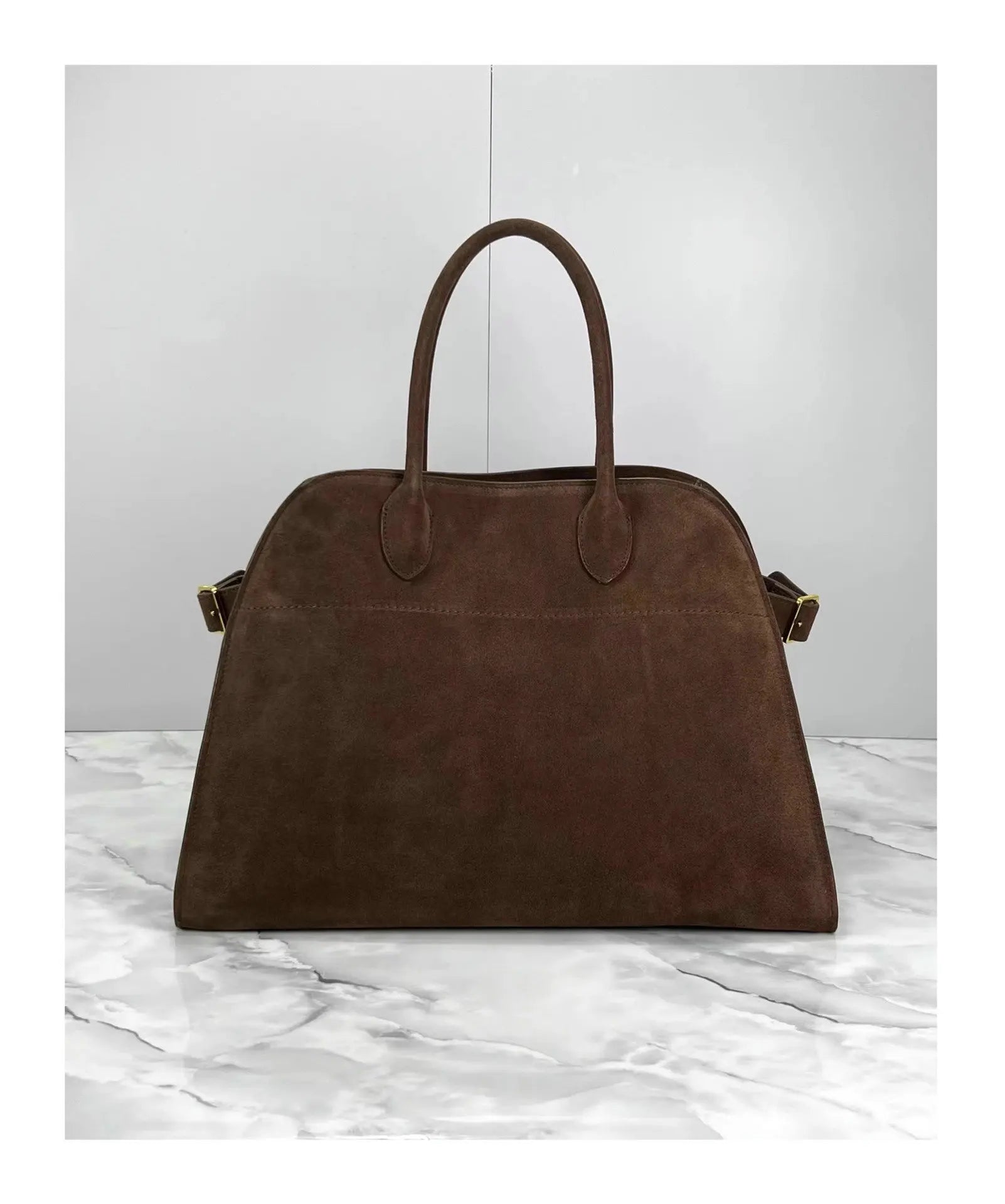 Faux Suede Tote Bag