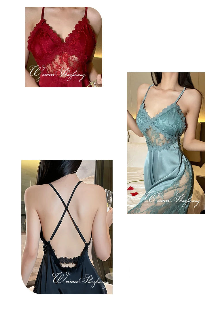 The Satin Lace Camisole Nightgown