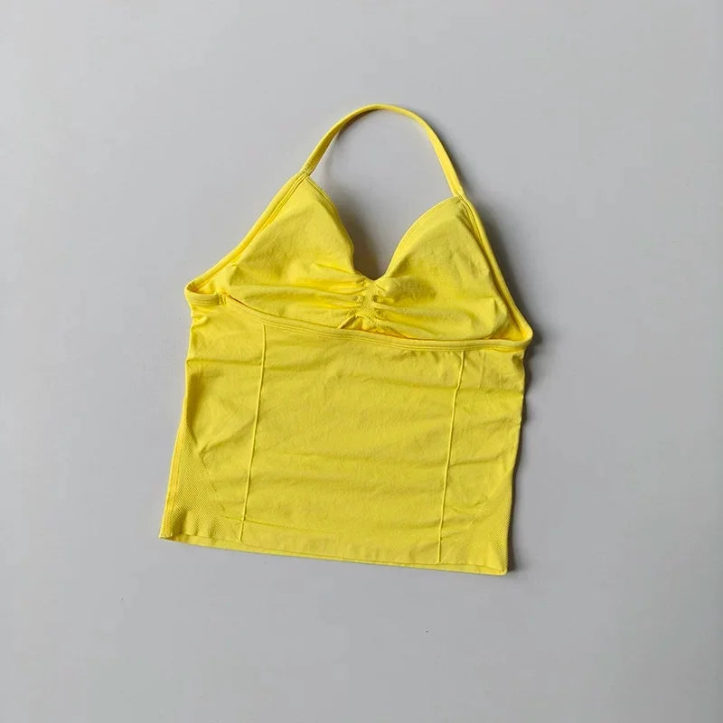 NO LOGO Backless Gym  Tank