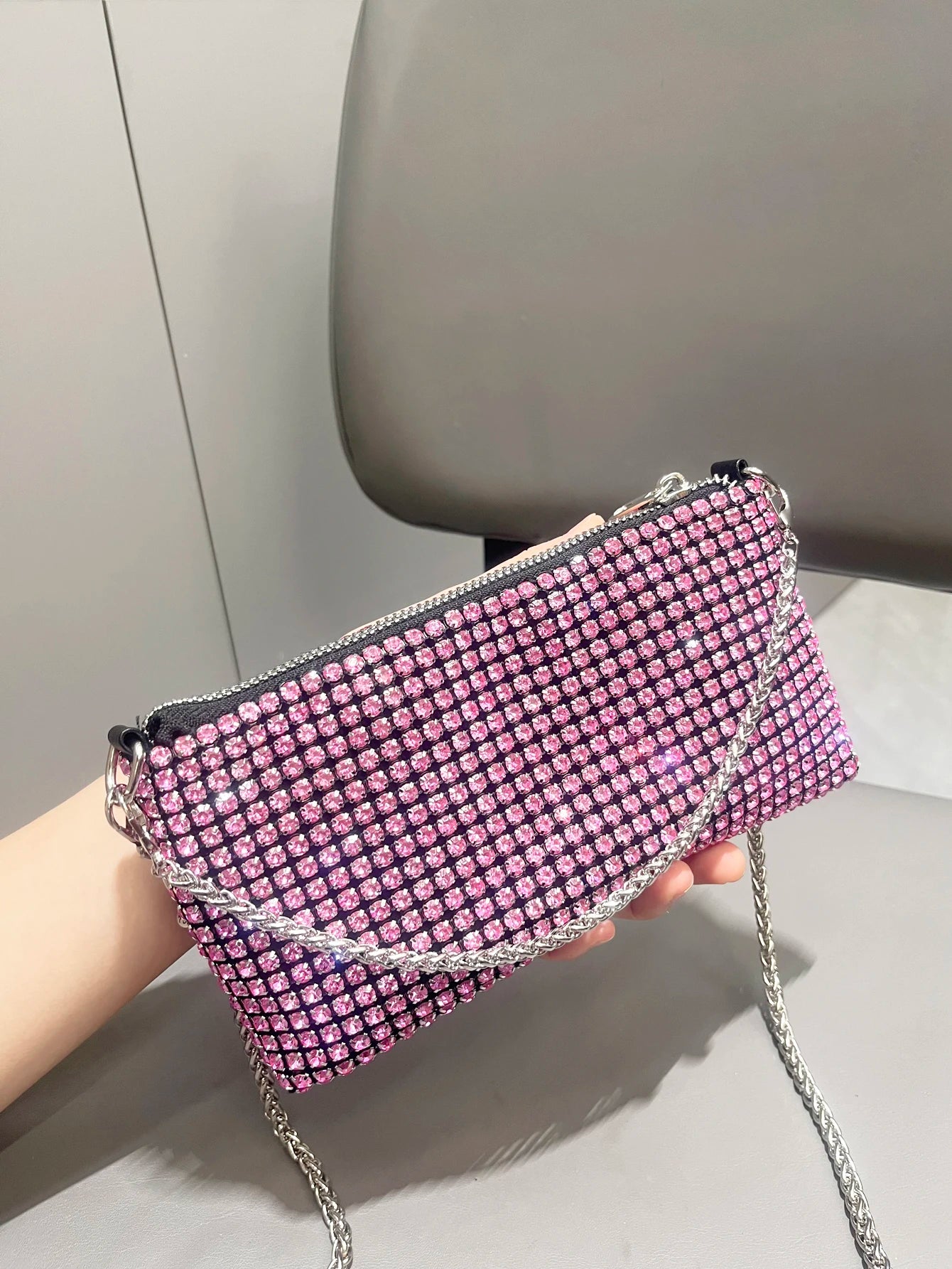 Designer Rhinestone Shoulder Bag