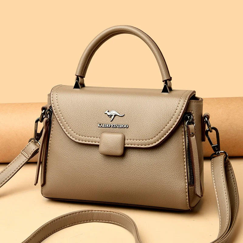 Soft Leather Shoulder Tote