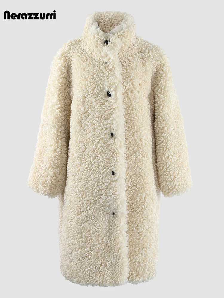 Oversized Fuzzy Faux Fur Coat