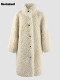 Oversized Fuzzy Faux Fur Coat