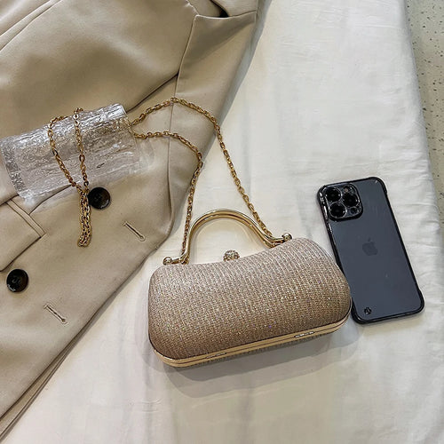 Buttoned Evening Clutch